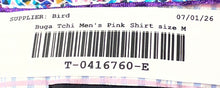 Load image into Gallery viewer, Bugatchi Mens Pink Long Sleeve Collared Button-Up Shirt Size Medium