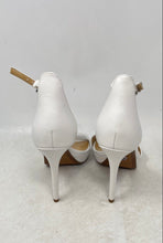 Load image into Gallery viewer, Michael Kors Womens Hutton White Stiletto Heel Ankle Strap Sandals Size 6.5M