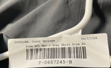 Load image into Gallery viewer, Nike Mens On Field Apparel Dri-Fit Gray Miami Dolphins NFL Polo Shirt Size XL