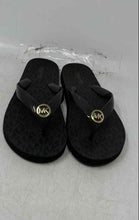 Load image into Gallery viewer, Michael Kors Womens Mini Jet Set Dark Brown Slip-On Flip Flop Sandals Size 6M