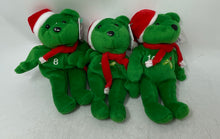 Load image into Gallery viewer, Set Of 6 Pieces Salvino's Bamm Beano's Christmas Bears 1998 Plush Toys With Tags