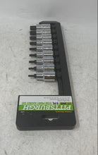 Load image into Gallery viewer, Pittsburgh 1/2 And 3/8 Inch Drive 9 Piece Star Point Socket Set Missing Parts