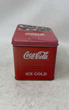 Load image into Gallery viewer, Vintage Coca-Cola Collectible Advertising Drink In Bottles Ice Cold Tin Box