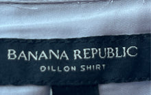 Load image into Gallery viewer, Banana Republic Womens Gray Dillon Long Sleeve Collared Button-Up Shirt Size S