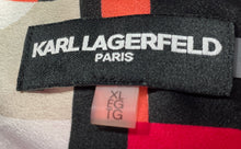 Load image into Gallery viewer, Karl Lagerfeld Paris Womens Multicolor Printed Bungee Sleeve Blouse Top Size XL