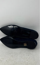 Load image into Gallery viewer, Cuple Womens Dark Blue Suede Cap Toe Slip-On Ballet Flats Size EUR 40