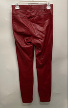 Load image into Gallery viewer, Zara Womens Red Flat Front Pockets Regular Fit Skinny Leg Trouser Pants Size S