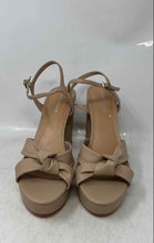 Load image into Gallery viewer, Marc Fisher Womens Deren Beige Ankle Strap Block Heel Platform Sandals Size 9.5M