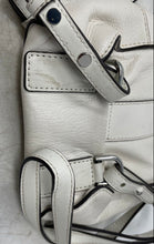Load image into Gallery viewer, Michael Kors Womens White Leather Adjustable Strap Convertible Backpack