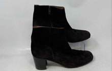 Load image into Gallery viewer, J.Crew Womens Dark Brown Suede Round Toe Side Zip Ankle Booties Size 11