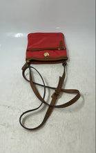 Load image into Gallery viewer, Michael Kors Womens Kempton Red And Brown Adjustable Strap Crossbody Purse