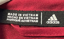 Load image into Gallery viewer, Adidas Mens Maroon Long Sleeve Pockets 1/4 Zip Windbreaker Jacket Size Small