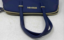 Load image into Gallery viewer, Kenneth Cole Reaction Womens Purple Leather Double Handle Zipper Satchel Handbag