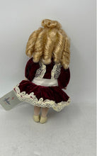 Load image into Gallery viewer, Unisex Kids Blonde Hair Brown Eyes Decorative Porcelain Doll With Red Outfit