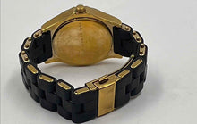 Load image into Gallery viewer, Authentic Marc by Marc Jacob Pelly Women's Gold-Tone Black Silicone Watch