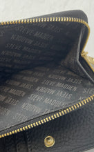 Load image into Gallery viewer, Steve Madden Womens Black Leather French ID Card Holder Zip Around Wallet