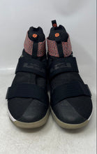 Load image into Gallery viewer, Nike Mens LeBron Soldier 10 844374-085 Black White Sneaker Shoes Size 13.5