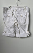 Load image into Gallery viewer, INC International Concepts Womens White Slash Pocket Bermuda Shorts Size 8