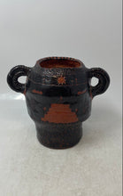 Load image into Gallery viewer, Sgraffito Design Reminiscent Of Ancient Styles Ceramic Vase With Handle