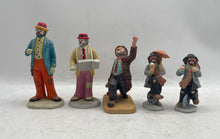 Load image into Gallery viewer, Vintage Emmett Kelly Circus Collection By DGC Mixed Variety Clown Figurine 5 Pcs