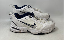 Load image into Gallery viewer, Nike Mens Air Monarch IV White Navy Low Top Lace-Up Sneaker Shoes Size 13