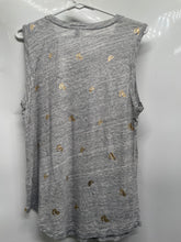 Load image into Gallery viewer, J.Crew Womens Gray Heather Banana Print Sleeveless Tank Top Size Small