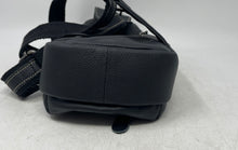 Load image into Gallery viewer, Bullcaptain Womens Black Leather Zipper Adjustable Strap Crossbody Sling Bag