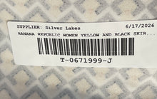 Load image into Gallery viewer, Banana Republic Womens Yellow And Black Straight & Pencil Skirt Size 10