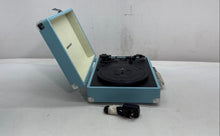 Load image into Gallery viewer, Crosley Cruiser Deluxe CR8005D-TU Blue 3-Speed Bluetooth Turntable Not Tested