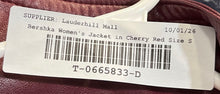 Load image into Gallery viewer, Bershka Womens Cherry Red Long Sleeve Full-Zip Bomber Jacket Size Small