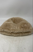 Load image into Gallery viewer, Womens Beige Luxury Faux Fur Travel Winter Bucket Hat One Size
