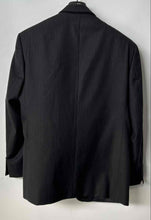 Load image into Gallery viewer, Giorgio Fellini Mens Gray Striped Long Sleeve Collared Two-Button Blazer Size 40