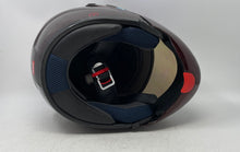 Load image into Gallery viewer, EXL Dot Unisex Red Rainbow Visor Flip-Up Full-Face Motorcycle Helmet Size M