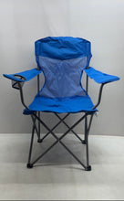 Load image into Gallery viewer, Ozark Trail Blue Mesh Folding Lightweight Portable Chair With Storage Bag