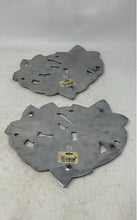 Load image into Gallery viewer, Lot Of 2 Pieces Assorted Silver-Tone Flowers Pewter Decorative Trinket Dishes