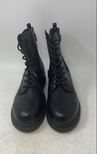 Load image into Gallery viewer, White Mountain Womens Chevy Black Leather Round Toe Lace-Up Combat Boots Sz 10M