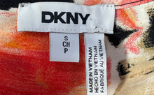 Load image into Gallery viewer, DKNY Womens Multicolor Floral Printed Sleeveless Ruffle Front Blouse Top Size S