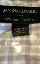 Load image into Gallery viewer, Banana Republic Mens Multicolor Long Sleeve Non Iron Slim Fit Dress Shirt Size L