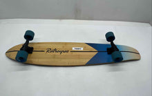Load image into Gallery viewer, Retrospec Zed Beige Blue 44" Top Mount Bamboo Kicktail Longboard Skateboard