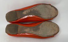 Load image into Gallery viewer, Authentic Tory Burch Womens Orange Patent Leather Slip-On Ballet Flats Size 8 M
