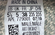Load image into Gallery viewer, Adidas Mens Yeezy Boost 350 V2 FW3042 Beige Gray Lace-Up Running Shoes Size 5.5