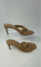 Load image into Gallery viewer, Express Womens Brown Leather Slip-On Open Toe Slide Sandals Size 8 M