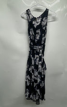 Load image into Gallery viewer, Tommy Hilfiger Womens Black Floral V-Neck Sleeveless Fit & Flare Dress Size 8