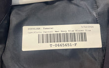Load image into Gallery viewer, Lanificio Cerruti Mens Navy Blue Single-Breasted Three-Button Blazer Size 56R