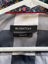 Load image into Gallery viewer, Bugatchi Mens Blue Gray White Check Long Sleeve Classic Fit Button-Up Shirt XL