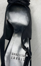 Load image into Gallery viewer, Stuart Weitzman Womens Sofia 50 Black Leather Slingback Heels Size 8 M