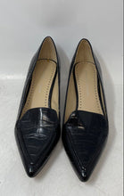 Load image into Gallery viewer, Adrienne Vittadini Womens Scout Black Leather Slip-On Pump Heels Size 7.5M