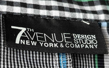 Load image into Gallery viewer, 7th Avenue New York & Company Womens Black Multi Print Button-Up Shirt Size L