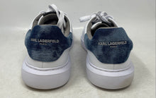 Load image into Gallery viewer, Karl Lagerfeld Paris Mens White Blue Low Top Lace-Up Sneaker Shoes Size 11