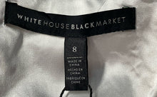 Load image into Gallery viewer, White House Black Market Womens White Floral Lace Flounce-Hem Shift Dress Size 8